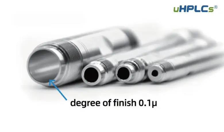 Surface roughness of the HPLC column tube can reach 0.1μ