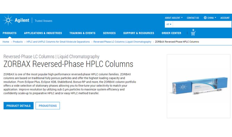 Agilent Zorbax Eclipse Plus C18 HPLC Column