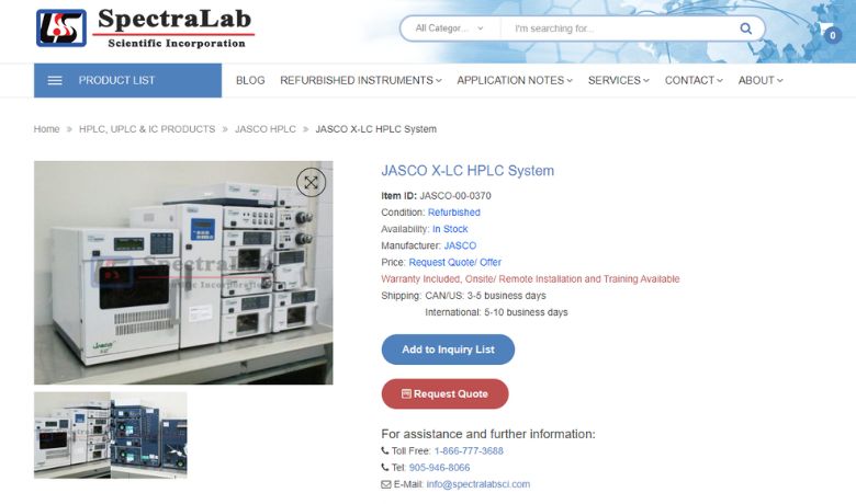 Jasco X-LC® C18 HPLC Column