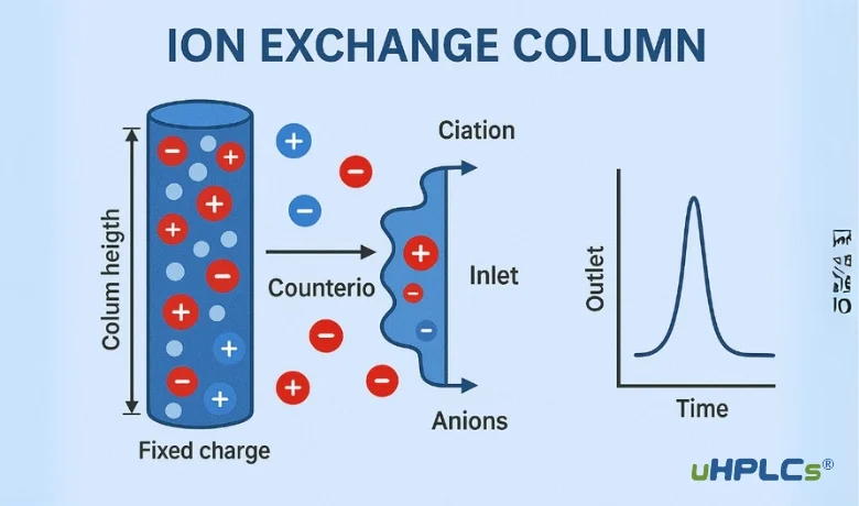 Ion Exchange Columns working principle diagram