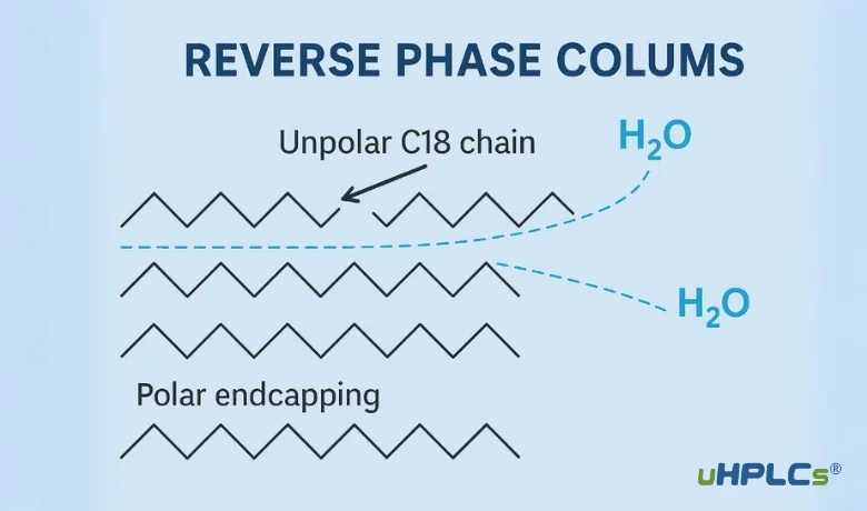 Reverse Phase Columns working principle diagram