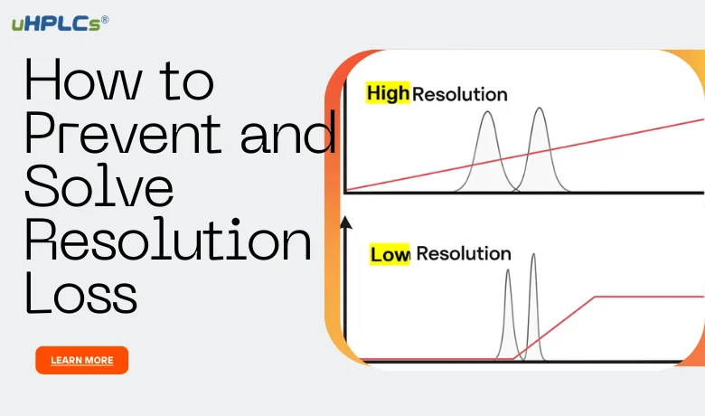 how to prevent and solve the resolution loss in hplc system