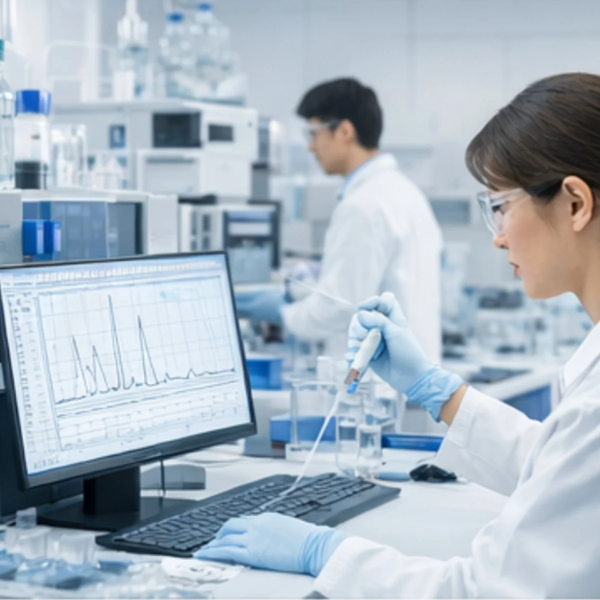 Chromatography laboratory connecting uHPLCs products with analytical services