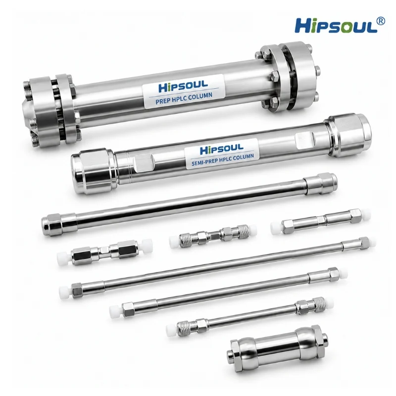 Semi-preparative HPLC column hardware