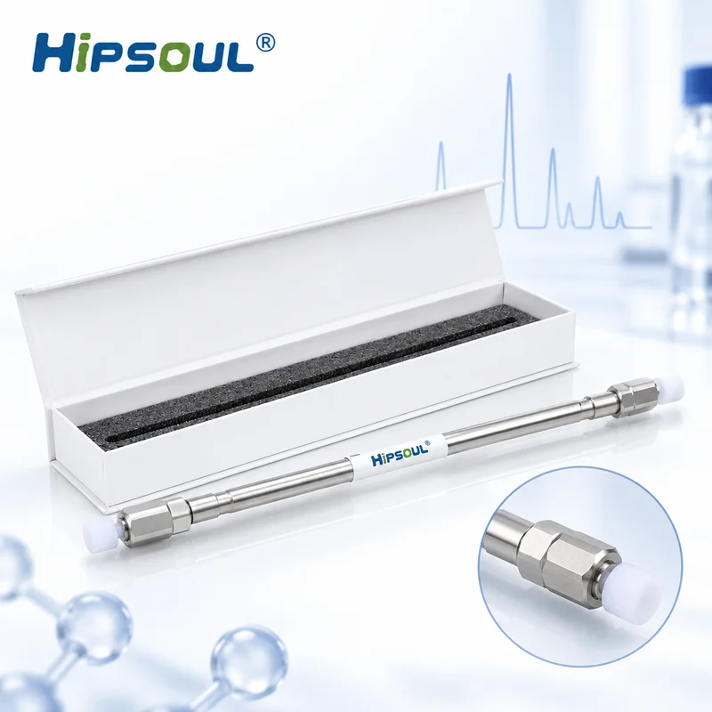 Hipsoul Hsol Amino Acid HPLC column with packaging and tip detail